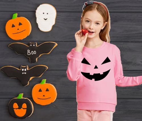 Kids Halloween Sweatshirt Boys Glow in the Dark Dinosaur Shirt Girls Pumpkin Tops Long Sleeve Cotton Clothes 1-7T3
