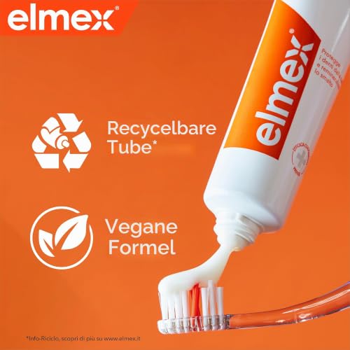 Elmex - Zahnpasta gegen Karie, 2 x 75 ml (Lieferung in 48 Stunden), Schutz vor Karie, Schutz von Zähnen und Nagellack… – Ansicht 3