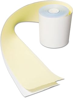 3 in. x 90 ft. No Carbon Register Rolls White & Yellow