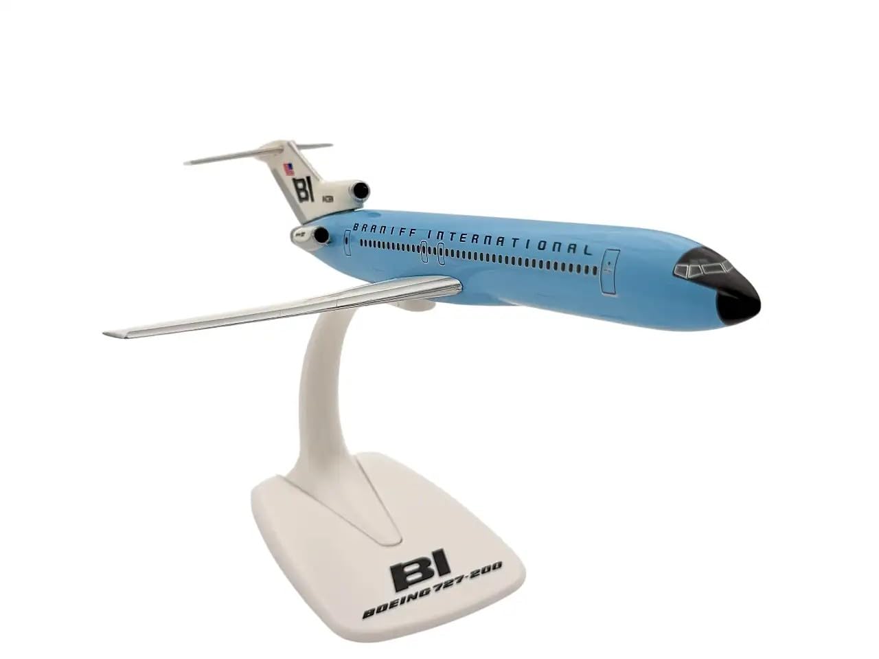 Limox Boeing 727-200 Braniff Blue N403BN 1:200 Modellino di aereo