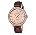 Produktbild Casio Damen Analog Quarz Uhr mit Leder Armband SHE-4052PGL-4AUEF