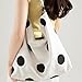 Fashionable Dot Design Underarm Purse Spacious Canvas Bag Lightweight Shoulder Purse For Daily Office Essential