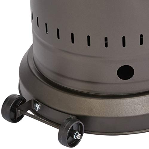 Amazon Basics 13.5 kW Heizstrahler für Terrasse, Zobelbraun/ Edelstahl-5