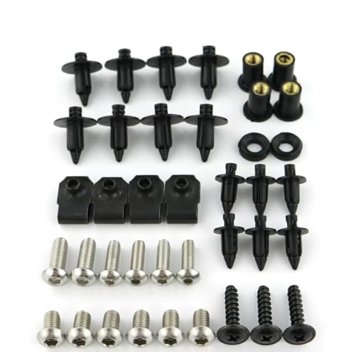 �I�[�g�o�C�p�l�W Compatible With Suzuki For AN650 For Burgman 650 2003-2018 2013 2014 2015 �I�[�g�o�C�t�F�A�����O�{���g�L�b�g�J�E�����O�{���g�N���b�v�l�W(Silver1)