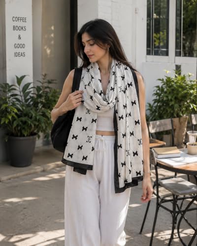 Image of MALINA Women's Polyester Silk Satin Stole Scarf - Soft Lightweight Fashion Wrap, Elegant Floral & Gradient Design, summer stole,Scarf For Women,Premium Stole,Large Size 180x90 cm'