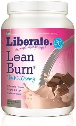 Liberate Lean Burn Fat Loss Weight Loss Diet Shake 908gms - Chocolate Swirl Flavour