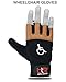 BTR BORN TO RACE Wheelchair Gloves for Men and Women – Full Thumb Mobility Gloves for Active Lifestyles and Intense Sports, Boosting Comfort and Performance (Brown-S)