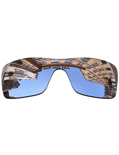 Image of Lenses Replacement for Oakley Batwolf OO9101 Sunglass - Chrome MirrorCoat Polarized
