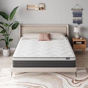 Vesgantti Matelas160*200,Épaisseur 26cm,Original Matelas,Technologie Hybrid,Ressorts Ensachés Indépendant en Mousse Gel à Mémoire de Forme,Multicouches Extra Confort 7 Zones,Oeko-tex