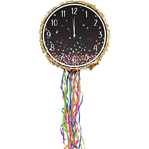 Ya Otta Pinata New Year’s Eve Decorations Ribbon Pull Pinata, Party Supplies, 17.5" x 3.25" x 17.5", 2lbs. Capacity, 1 Count