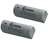 ClearMax NB9L NB-9L Lithium Ion Replacement Batteries (2-Pack) for Canon Powershot SD4500IS / SD4500 Digital Camera