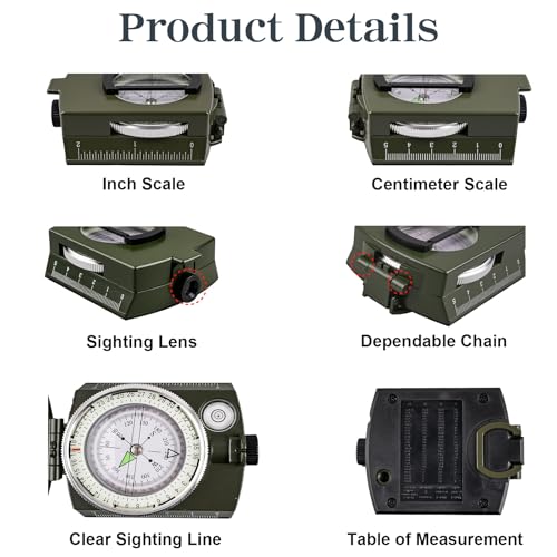 Aosdc Compass Hiking Compass Navigation thumb #2