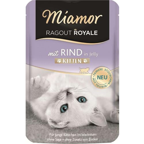 Miamor | Ragout Royale Kitten mit Rind in Jelly | 22 x 100 g