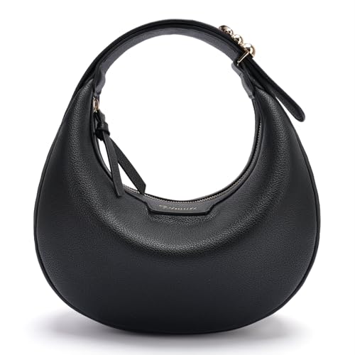 Image of Crescent Shoulder Bag for Women, Small Vegan Leather Crossbody Purse Hobo Handbag with Adjustable Strap for Travel