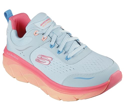 Skechers Women's D'lux Walker 2.0 Neon Sites Sneaker