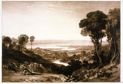 Tableau sur toile de Turner Jonction de Severn et Wye art mural moderne 60x90cm