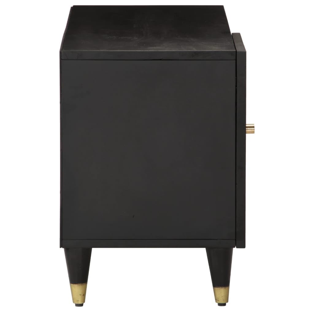 vidaXL Mobile Porta TV 80x31x46 cm in Legno Massello di Mango, mobiletto, mobiletto HiFi, Mobile per dispositivi multimediali, Supporto TV
