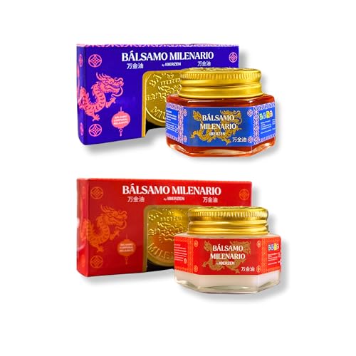 Pack Ahorro Bálsamo Milenario – Pack Doble Crema Efecto Frío y Calor – Alivio Rápido para Dolores Musculares, Articulares y Contracturas- Masajes – Piernas Cansadas – Crema Tigre – 2 Unidades 2x30gr
