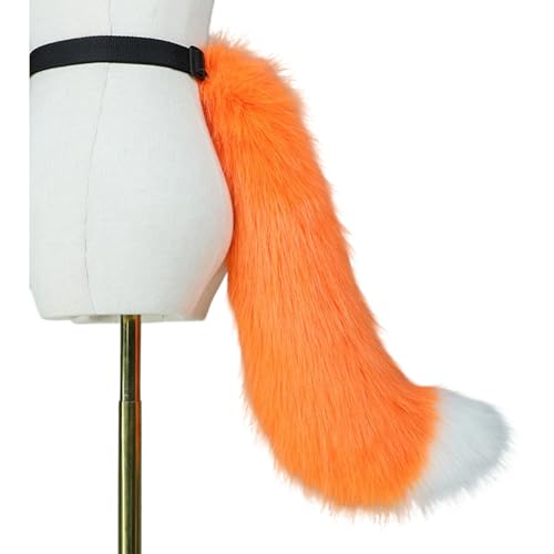 Serre-tête de renard et queue en peluche pour déguisement d'Halloween