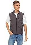 Mens Lightweight Vest Casual Softshell With Pockets Windproof Jacket For Sport Golf Work GY-XL