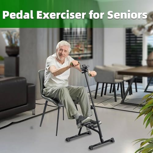 Image of Pedal Exerciser Bike for Seniors Hand Arm Leg and Knee Stroke Recovery Equipment for Seniors fit for Full Body Great Gift for Elderly RehabWorkout