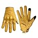NGHSDO Guantes De Moto Guantes de Moto Pantalla táctil de Piel del Dedo del Guante Amarillo Hombres Mujeres Ciclo de la Bici Completa Moto Motocross Motor 005 (Color : Men No Perforated, Size : XL)