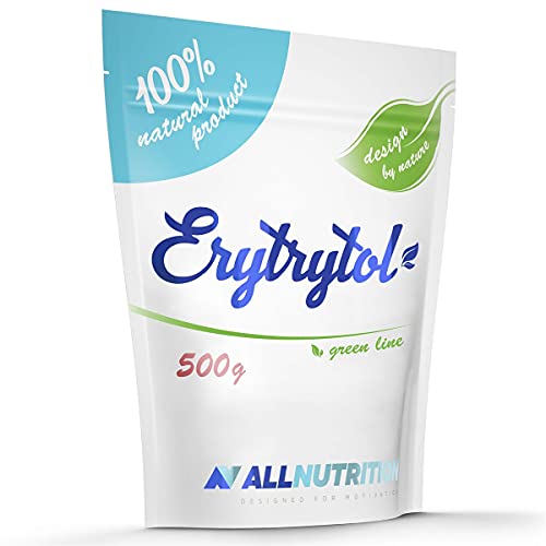 ALLNUTRITION Erythritol Gesunder Ersatz für Weißzucker 0 kcal pro 200g des Produkts Kein glykämischer Index Für Diabetiker geeignet Verursacht keine Karies 500g Packung Cover