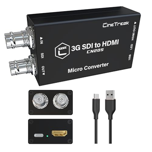 Convertidor SDI a HDMI CineTreak CN20S ideal para conectar cámaras de cine a pantallas de dirección en set