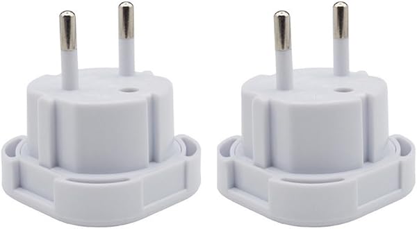 Double Dragon EU Travel Plug Adapter | UK 3 PIN to European 2 PIN Plug Converter Type C, E, F for Spain, France, Italy, Portugal, Germany, Greece, Sweden, Norway, Poland, Denmark, Finland (Pack of 2) - 1