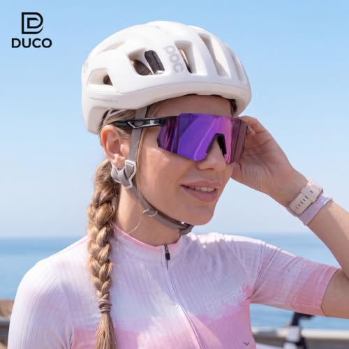 Image of DUCO Cycling Glasses for Men Women: Polarized Sports Sunglasses UV400 Protection for Baseball Running Fishing DC0048
