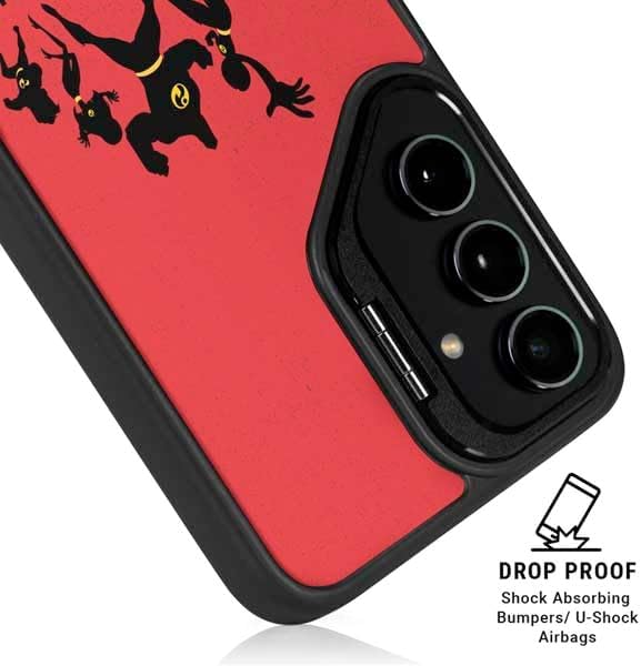 Skinit Kickstand Phone Case Compatible with Galaxy S25 - Officially Licensed Disney The Incredibles Family Sillhouette Design