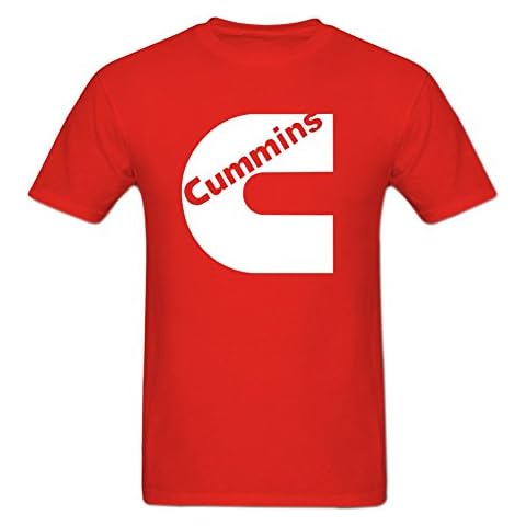 Diy Cummins 100% Cotton Crew Neck Men's T-Shirt JINLI S Red Cover