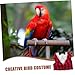 BESPORTBLE Parrot Cosplay Costume for Birds Stylish Warm Clothing for Pets Winter Apparel for Parrots Comfortable for Outdoor Fun for Cute Friends