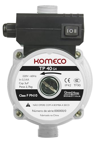 Mini Bomba de Água TP40 G4 220V 60HZ Komeco