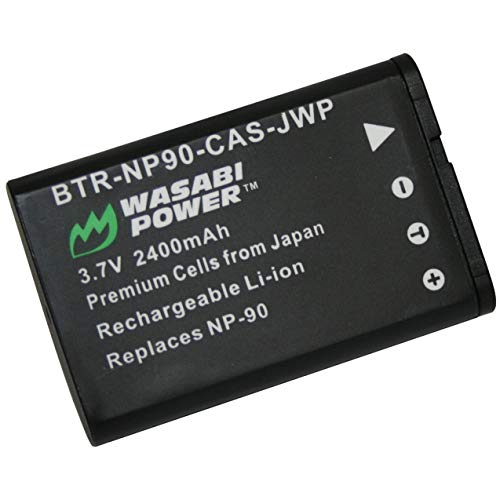 Wasabi Power Battery for Casio NP-90 and Casio Exilim EX-FH100, EX-H10, EX-H15, EX-H20G