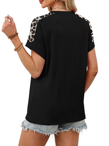 Image of WIHOLL Womens Tops Short Sleeve Shirts Summer Outfits 2026 Spring Dressy Casual Clothes Clothing