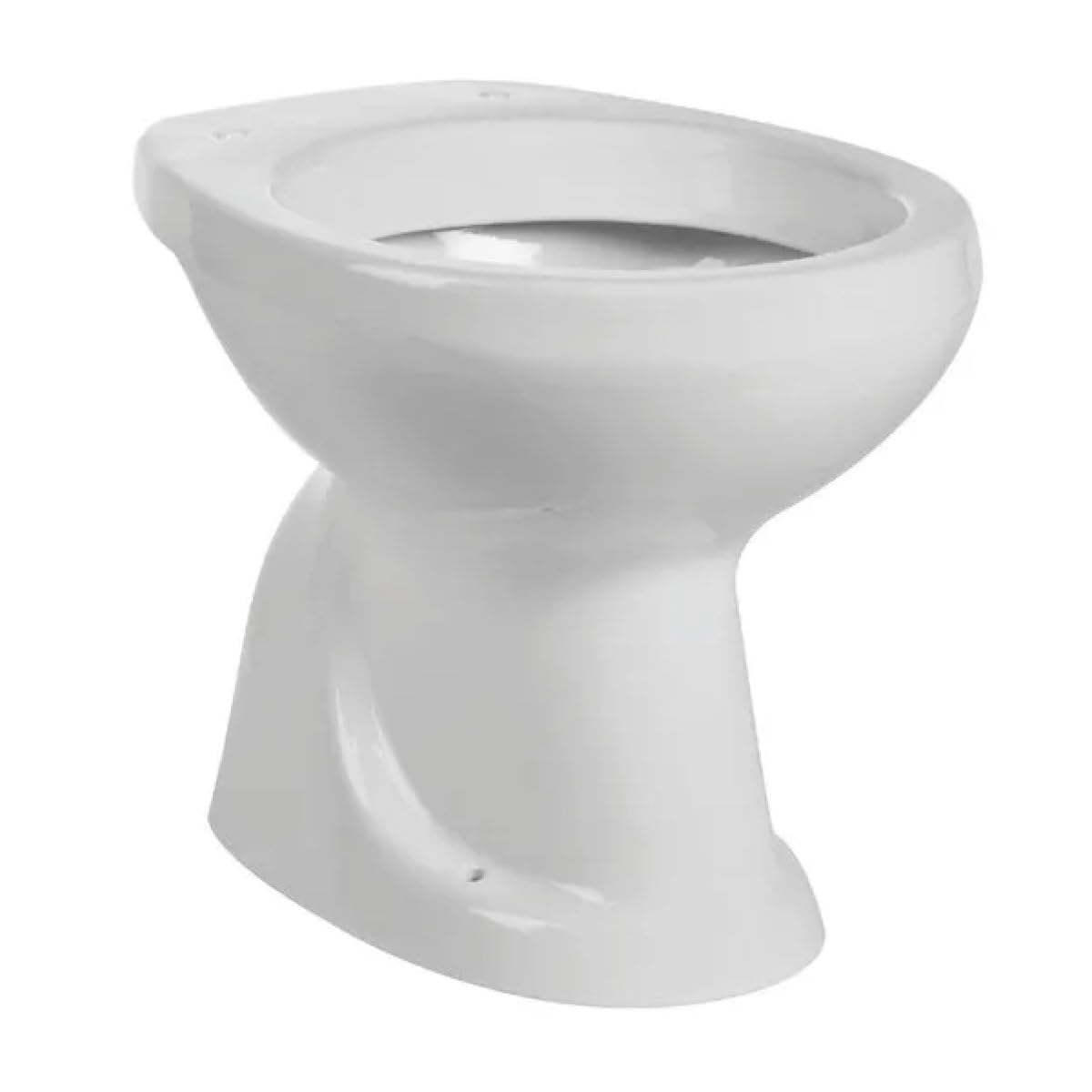 Vaso wc a terra in ceramica bianca serie tris con scarico a pavimento