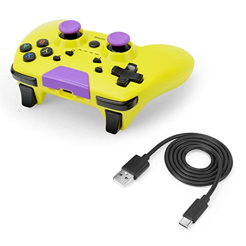 ニンテンドースイッチ用無線コントローラ『ワイヤレスシンメトリーパッドProSW(イエロー×パープル)』 - Switch