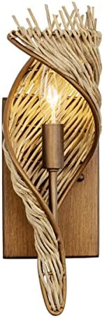 Varaluz Flow 1-Lt Right Sconce - Baguette/Natural Rattan