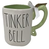 Rae Dunn Princess Inspired Ceramic Coffee/Tea Mugs (Tinker bell/Green Interior)