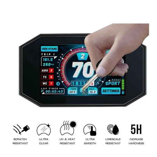 Film protecteur d'écran moto VFR 800F anti-rayures, clarté maximale pour compteur Interceptor