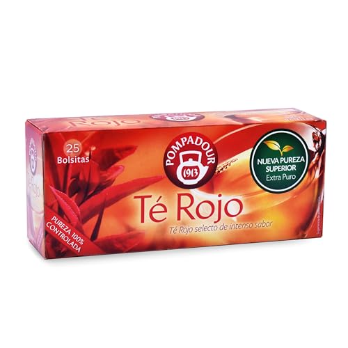 Pompadour infusiones Colección Té Rojo, 20 bolsitas