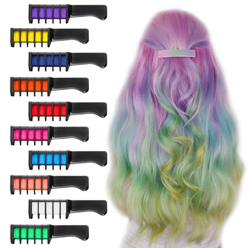 10 Pcs Tizas Para El Pelo Coloración Temporal Hair Chalk Temporal Para Teñir El Cabello Mechas Pelo Hair Chalk Hair Chalk Mechas Temporal Coloración Tizas Para El Pelo