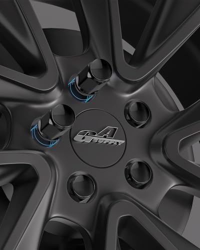 GAsupply 12x1.5 Black Lug Nuts, M12x1.5 Closed End Bulge Acorn Wheel Lug Nut, 1.38” 35mm Tall, 3/4" 19mm Hex, Conical Seat 60 Degree, 20 Pack — view 6