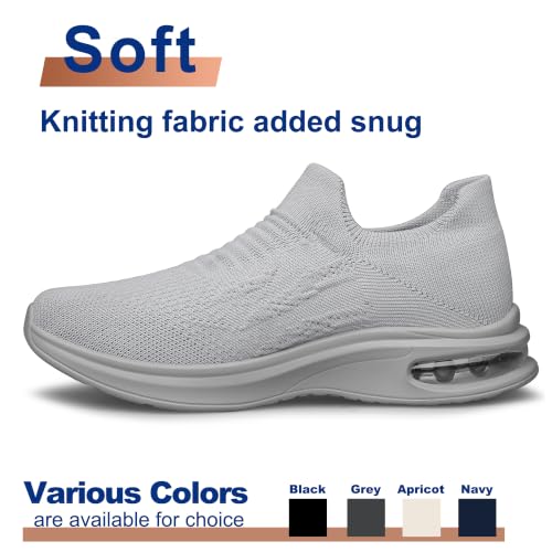 Image of Mens Walking Shoes Slip on Lightweight Running Shoes Workout Athletic Tennis Shoes Gym Sneakers