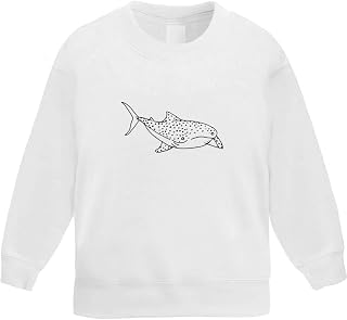 Azeeda 'Whale Shark' Kid's Sweatshirt/Jumper (5-6 Years) (KW00028868)
