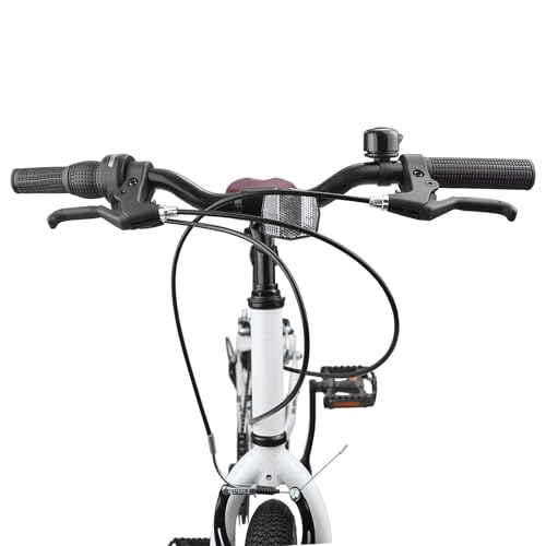 Bicicleta de montaña infantil ajustable de acero blanco para evitar dolores de espalda 4