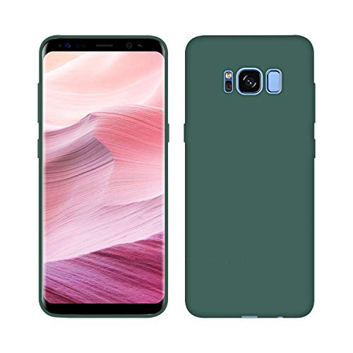 Image of Case Creation Luxurious OG Series for Samsung Galaxy S8+ Case Cover,Anti-Dirty Slim Case Frosted Matte Cute Candy TPU Raised Bezel (Splash of Color) Back Cover for Samsung S8+ -Lake Green