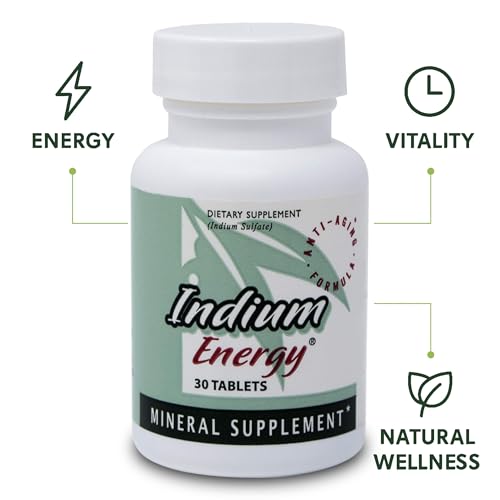 Image of EAST PARK Research - Indium Energy - All Natural Indium Powerful Anti-Aging Support - Helps Increase Energy and Supports Mental Clarity, Sleep, Joints and Overall Sense of Well-Being (30 Count)