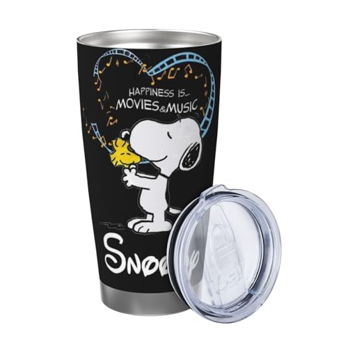 スヌーピー(2) アニメ マグカップ コーヒーカップ コンビニカップ 保冷 保温 タンブラー ステンレス製 大容量 真空断熱マグ 蓋付き 持ち運び 直接ドリップ 車用 キャラクター グッズ プレゼント 600ml Straw Three-piece Set